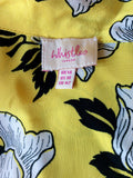 WHISTLES YELLOW FLORAL PRINT DRESS SIZE 14