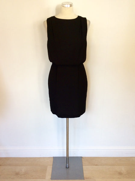WHISTLES BLACK & WHITE LINED OPEN BACK DRESS SIZE 6