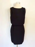 WHISTLES BLACK & WHITE LINED OPEN BACK DRESS SIZE 6