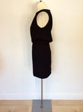 WHISTLES BLACK & WHITE LINED OPEN BACK DRESS SIZE 6