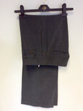 KAREN MILLEN GREY WOOL BLEND TROUSER SUIT SIZE 10