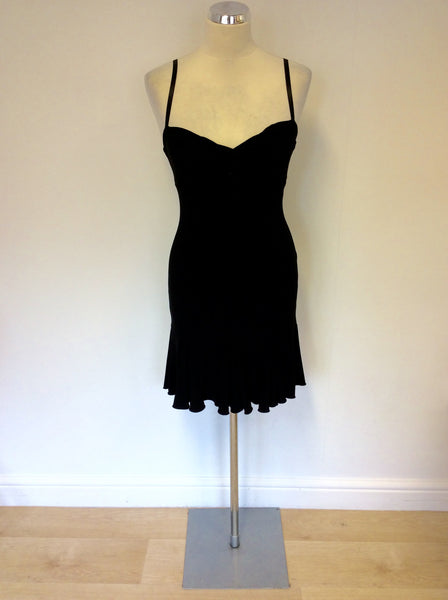 STAR BY JULIEN MACDONALD BLACK STRAPPY DRESS SIZE 8