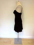 STAR BY JULIEN MACDONALD BLACK STRAPPY DRESS SIZE 8