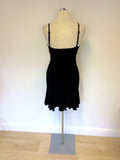 STAR BY JULIEN MACDONALD BLACK STRAPPY DRESS SIZE 8