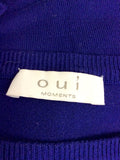 OUI MOMENTS BLUE OVERSIZE JUMPER SIZE 14