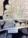 NOA NOA BLACK & CREAM FLORAL PRINT JACKET SIZE L