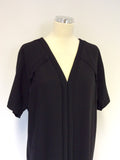WHISTLES BLACK SHORT SLEEVE SHIFT DRESS SIZE 14