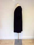 WHISTLES BLACK SHORT SLEEVE SHIFT DRESS SIZE 14