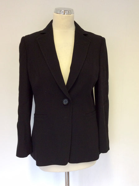 JIGSAW BLACK WOOL BLEND SUIT JACKET SIZE 12
