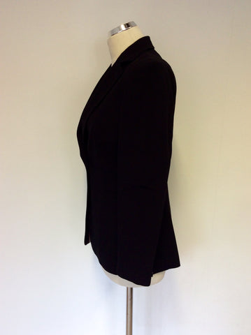 JIGSAW BLACK WOOL BLEND SUIT JACKET SIZE 12