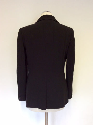 JIGSAW BLACK WOOL BLEND SUIT JACKET SIZE 12