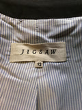 JIGSAW BLACK WOOL BLEND SUIT JACKET SIZE 12