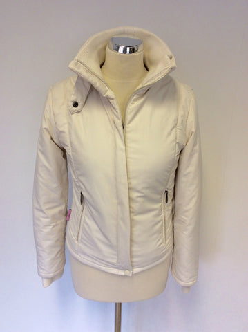 JOULES NATURAL(IVORY) LIGHTLY PADED RACEY JACKET SIZE 10