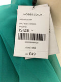 BRAND NEW HOBBS PACIFIC GREEN SILK WRAP/SCARF