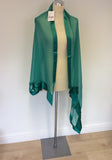 BRAND NEW HOBBS PACIFIC GREEN SILK WRAP/SCARF