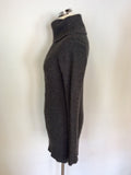 FULL CIRCLE GREY LONG CABLE TRIM JUMPER SIZE 8 / XS