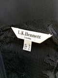 BRAND NEW LK BENNETT BLACK SILK & LACE LARA DRESS SIZE 14