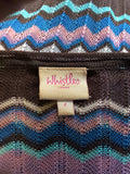 WHISTLES ZIG ZAG DESIGN LONG CARDIGAN WITH FRINGING SIZE M