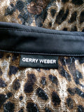 GERRY WEBER BROWN & BLACK LEOPARD PRINT BLOUSE SIZE 10