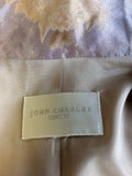 JOHN CHARLES PASTEL PRINT DRESS & BOLERO JACKET SIZE 22