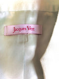 JACQUES VERT LIGHT GREEN & DARK GREY DRESS & BOLERO JACKET SIZE 20