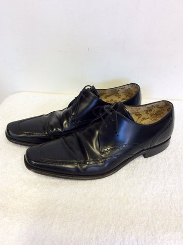 LOAKE BLACK HARRISON BLADE ALL LEATHER LACE UP SHOES SIZE 11/45.5
