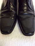 LOAKE BLACK HARRISON BLADE ALL LEATHER LACE UP SHOES SIZE 11/45.5