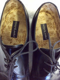 LOAKE BLACK HARRISON BLADE ALL LEATHER LACE UP SHOES SIZE 11/45.5