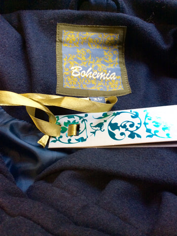 BAND NEW BOHEMIA TEAL GREEN HOODED COAT SIZE XL