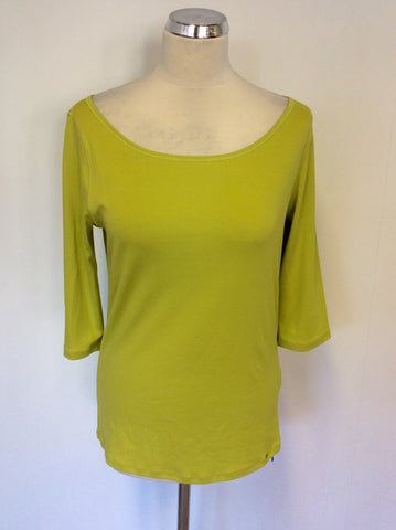 BRAND NEW MARCCAIN LIME SCOOP NECK TOP SIZE N5 UK 14/16