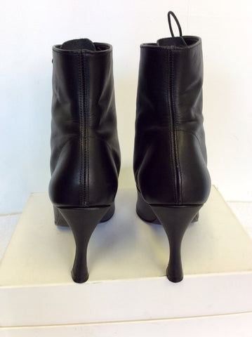 LILLEY & SKINNER BLACK LACE UP BOOTS SIZE 6/39