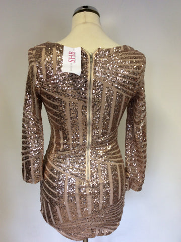 BRAND NEW HOUSE OF SHB GOLD SEQUINNED TOP SIZE S