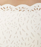 REISS VITA OFF WHITE LASER CUT OUT DETAIL DRESS SIZE 12