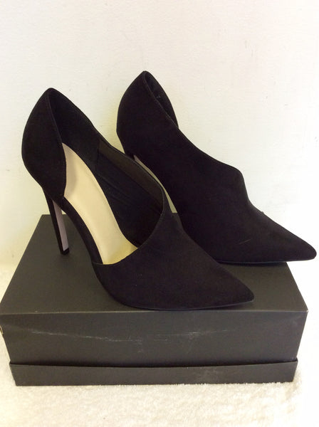 BRAND NEW ASOS BLACK FAUX SUEDE HIGH HEEL SHOE/BOOTS SIZE 7/40