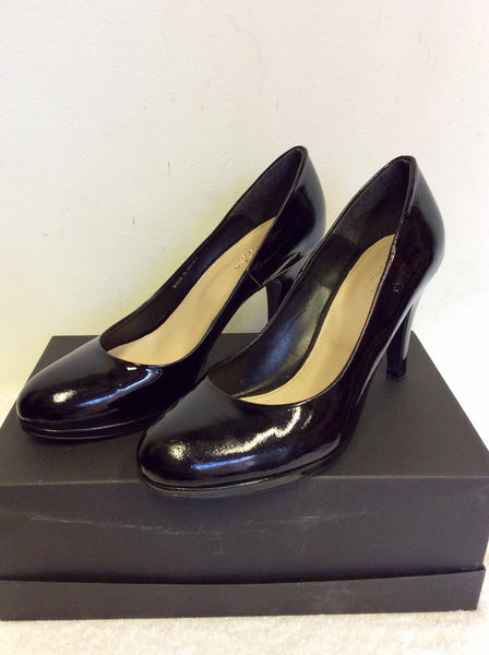 CARVELA BY KURT GEIGER BLACK PATENT LEATHER HEELS SIZE 6/39