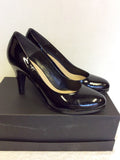 CARVELA BY KURT GEIGER BLACK PATENT LEATHER HEELS SIZE 6/39