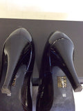 CARVELA BY KURT GEIGER BLACK PATENT LEATHER HEELS SIZE 6/39
