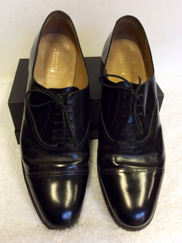 SMART CHARLES TYRWHITT BLACK LEATHER LACE UP SHOES SIZE 13/48.5