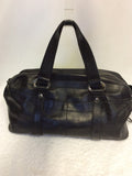KAREN MILLEN BLACK SILVER BUCKLE TRIMS HANDBAG