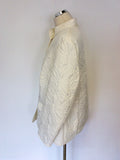 BASLER WHITE EMBROIDERED LIGHTWEIGHT JACKET SIZE 20