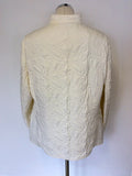 BASLER WHITE EMBROIDERED LIGHTWEIGHT JACKET SIZE 20