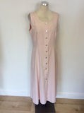 CAVITA PALE PINK CALF LENGTH DRESS & JACKET SUIT SIZE 14