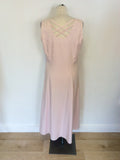 CAVITA PALE PINK CALF LENGTH DRESS & JACKET SUIT SIZE 14