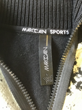 MARCCAIN SPORTS  ZIP NECK AZTEC DESIGN  WOOL FRONT STRETCH PENCIL DRESS SIZE N5 UK 16