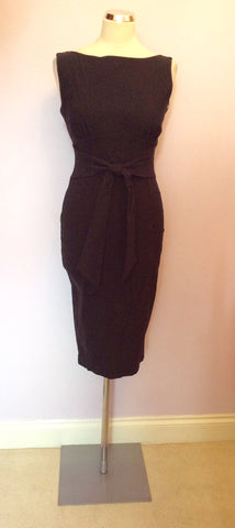 DIVA BLACK WIGGLE PENCIL DRESS SIZE M - Whispers Dress Agency - Sold - 1