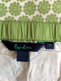 Boden Green & White Floral Print Cotton Halterneck Dress Size 12R - Whispers Dress Agency - Sold - 4