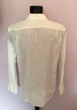 Duchamp White Floral Design Linen & Cotton Shirt Size 17" - Whispers Dress Agency - Mens Formal Shirts - 2