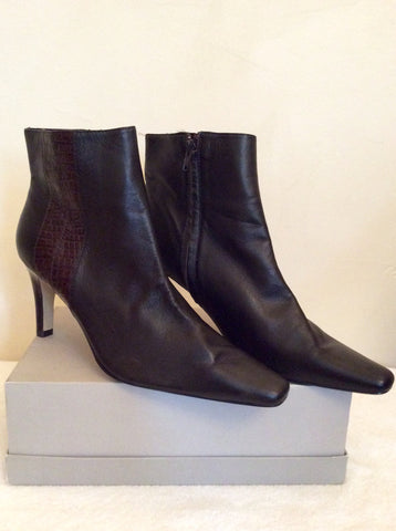 Brand New Marks & Spencer Brown Ankle Boots Size 7/40.5 - Whispers Dress Agency - Womens Boots - 1