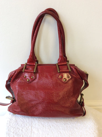 PAUL SMITH RED LEATHER SHOULDER BAG