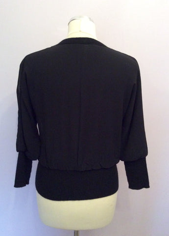 BANANA REPUBLIC LUXURIOUS BLACK SILK & CASHMERE LINED BOMBER JACKET SIZE XS - Whispers Dress Agency - Womens Coats & Jackets - 3
